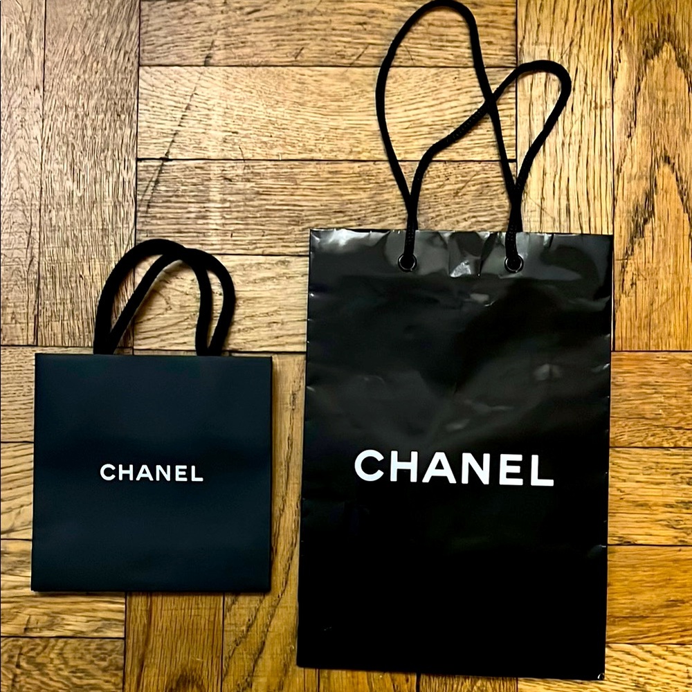 CHANEL Black Gift Bags Set